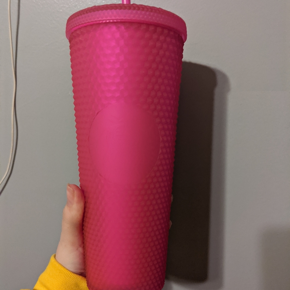 Starbucks neon hot pink 21' tumbler